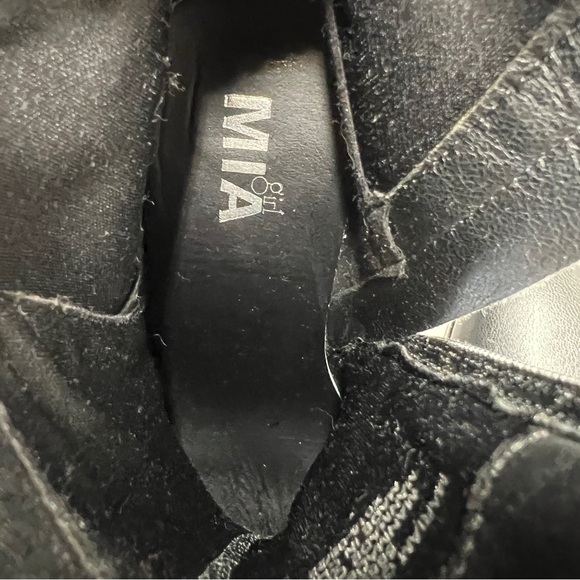 Mia Platform Heeled Ankle Boots Black 7.5 - Picture 9 of 9